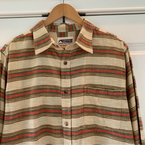 Mountain Khakis Shirt Classic Fit Button Down Southwestern Stripe Cotton Size L - Picture 3 of 9